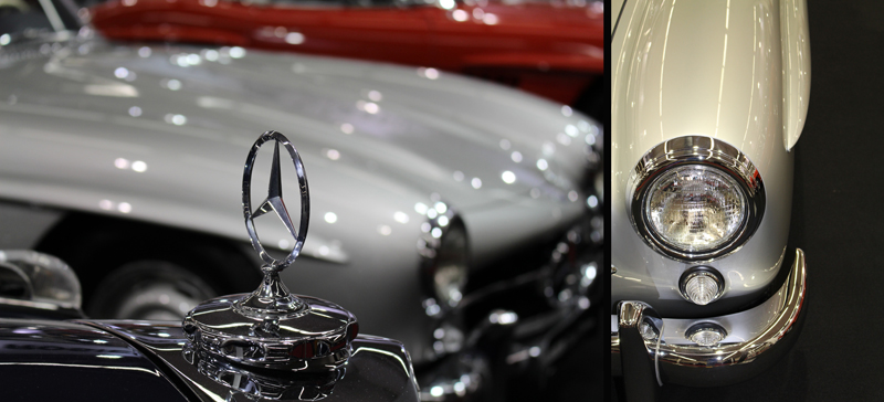 2017Augustin BARBOT - Techno Classica 2017 - Mercedes Benz SL 300 vintage car silverstar